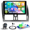 VECHTEL 4G+128G Autoradio Android 15 per Volvo XC60 2008-2013, 9'' In-Cell HD Schermo Tactile co Carplay Android Auto senza Fili, Stereo Auto Supporto GPS Wi-Fi USB Bluetooth Radio FM RDS Retrocamera