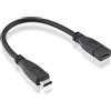ROLINE 11.02.9015 Cavo USB USB 3.2 Gen 2 (3.1 Gen 2) 0,15 m USB C Nero