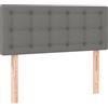 vidaXL Testiera grigio scuro 100x5x78/88 cm in tessuto