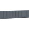 vidaXL Cuscino per testiera "Hanko" grigio scuro 200 cm in velluto