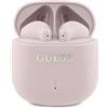 Guess Cuffie Bluetooth Gutwsj14Esgp Tws + Docking Station Rosa/Rosa Logo Classico Stampato