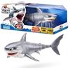 Zuru Giocattolo interattivo squalo, ZURU Robo Alive Shark Attack, grande squalo bianco con movimenti realistici, occhi luminosi