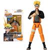 Bandai Anime Heroes Naruto Shippuden Naruto Uzumaki (Battaglia finale) Figurina, 17 cm, mani extra incluse, giallo e nero
