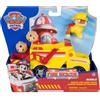 Spin Master Paw Patrol Ruben Fire Rescue Personaggio, veicolo con 2 proiettili, camion ribaltabile da 15 cm, personaggio pompiere, 2 accessori, dai 3 anni in su