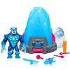 Moose Cryo Lab Mr. Beast Lab Set di gioco, 18 cm, 30 effetti luminosi e sonori, 2 personaggi da collezione, personaggio mobile con armi
