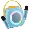 TnB Altoparlante Karaoke 10W Bluetooth Batteria ricaricabile 5H 2 Microfoni Blu