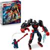 LEGO Marvel Il robot di Miles Morales contro Spider-Man 2099, Giocattolo da costruzione, dai 6 anni in su