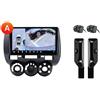 OEM Lettore multimediale per auto, con supporto per i comandi al volante, dimensioni dello schermo, compatibile con le auto Honda Fit Jazz City dal 2002 al 2007. Sistema intelligente per auto, modello V1 Plus 360 (6GB-128GB) - A