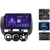 OEM Lettore multimediale per auto, con supporto per i comandi al volante, dimensioni dello schermo, compatibile con le auto Honda Fit Jazz City dal 2002 al 2007. Sistema intelligente per auto, modello V1 Plus (2GB-32GB) - A