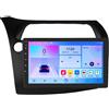 OEM Lettore multimediale per auto, dimensioni dello schermo, sistema di navigazione, compatibile con Honda Civic Hatchback dal 2005 al 2011, processore quad-core, 2 GB di RAM, 32 GB di memoria interna - modello T2CP