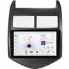 OEM Lettore multimediale per auto, con controllo vocale, radio multicanale, compatibile con Chevrolet Aveo 2 Sonic T300 dal 2011 al 2015, modello S6-4G con processore 8Core e 6G di RAM, 64G di memoria