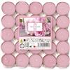 Price's Petali Candles - Candele Tealight Profumati e Colorati alla Rosa - 25 pezzi - Durata Fino a 4 ore di Combustione