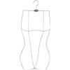 LIZHAYG Grucce Per Bikini E Costumi Da Bagno Body Shape Bikini Costume da bagno Appendiabiti Abito Lingerie Armadio Organizer Rack(Silver)