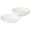 CORELLE - Piatto Fondo da 20 Once in Vetro Vitrelle, Confezione di 6, Bianco Ghiaccio