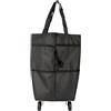 Generic Borsa per la spesa con ruote, borsa per carrello della spesa pieghevole riutilizzabile, grande capacità, organizer per picnic, pendolari, viaggi, lavanderia, vacanze, casa, sport, Schlepping