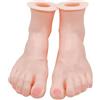 Oshhni Modello di Piede in Silicone, Display per Piedi di manichino Femminile, Display per Calzini per Scarpe con Braccialetto alla Caviglia, Strumento per