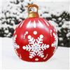 KATELUO Palla Natale Gonfiabile,Palla Gonfiabile di Natale Decorazione,Palla Gonfiabile in Pvc Natale,Adatto per Decorare Feste di Natale, Casa, Esterno e Giardino