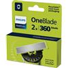 PHILIPS QP420/50 LAME DI RICAMBIO ONEBLADE 360 CONF. 2PZ.