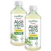 Equilibra Aloe Vera da Bere, 100% Pura Polpa di Aloe, 2x1000 ml per 40 Giorni, Azione Depurativa e Lenitiva, Senza Zuccheri, con Polisaccaridi, Da Bere Puro o Diluito in Acqua