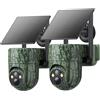 SEHMUA Telecamera cellulare da sentiero 2 pezzi 2 K ad 2 Pack Verde Mimetico.