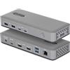 Docking Station USB-C Dual Monitor, 2X HDMI 4K 60Hz, PD 100W, 6X USB 10Gbps, Gig