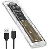AXFEE Case SSD NVME USB 3.1 Gen 2 10Gbps UASP per NVMe PCIe M Key/M B Key 10Gbps