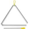 Generico Triangoli Strumenti A Mano - Triangolo Delle Percussioni A Mano Portatili | Triangolo In Acciaio Musicale Adatto | Campana Di Percussione Del Triangolo In Acciaio | Percussione A Mano Con Attaccante P