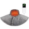 Sweetone Termoforo Elettrico Schiena e Collo, Scalda Cervicale e Spalle 9 Livelli di Temperatura, Scaldacollo Elettrico per Cervicali 60x55 cm, Scalda Collo Elettrico Collo Spalle Lavabile in Lavatrice, Grigio