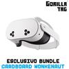 Meta Quest 3S 256 GB | Visore di realtà virtuale senza cavi - Bundle Gorilla Tag Cardboard Monkenaut - Esclusiva Amazon