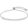 Swarovski Braccialetto Idyllia, Taglio misto, Freccia, Bianco, Placcato rodio