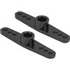 Dilwe 2pcs 25T RC Servo Arm in Lega di Alluminio CNC RC Servo Braccio di Sterzo Universale per 1/10 RC Car(Nero)