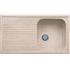 Plados PL0861-94 Lavello 1 Vasca con Gocciolatoio Reversibile 86 x 50 cm Serie Atlantic 86-10 finitura 94 MicroULTRAGRANIT AVENA