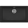 Elleci LKZ13086 Lavello Cucina 1 vasca Monovasca Sopratop Sottotop 756 x 456 cm Keratek Black 86 ZEN 130