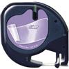 compatibile con DYMO Nastro PLASTICA Nero su Trasparente (S0721530, 12267) (12 mm X 4 m) per DYMO LetraTAG