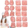 Generico Stampo per Biscotti | 18 Stampi per Biscotti a Forma di Capibara | Set di Tagliapasta per Biscotti, Pancake e Dolci | Formine per Cottura al Forno, Kit Tagliabiscotti per Creazioni Golose