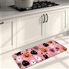 Generic Tappeto da cucina di Halloween per pavimenti, fantasmi pesca e zucche, morbido, imbottito, confortevole, lavabile, antiscivolo, per cucina, lavanderia, bagno, 40,6 x 119,4 cm