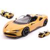 Burago FERRARI SF90 STRADALE HYBRID SPIDER 2020 MET.GOLD 1:18