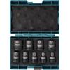 MAKITA Set 9 chiavi a bussola Impact Black