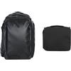 Wandrd Zaino da viaggio Transit Pacchetto essenziale nero 35L"
