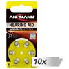 Ansmann Batterie per apparecchi acustici PR70 10x6 "