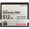 SanDisk Scheda CFast Extreme Pro 2.0, VPG130, 525Mb/s 512 GB"