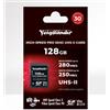 Voigtländer Prof. SDXC ad alta velocità, UHS-II, Cl10, U3, V90 (280/250 MB/s) 128 GB"