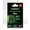Voigtländer SDHC ad alta velocità, UHS-I Cl10, U1, V10 (90/12 MB/s) 16 GB"