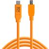 Tether Tools Cavo dati USB TetherPro per USB-C a USB 2.0 Mini-B5 - lunghezza 4,6 metri, spina dritta (arancione) "