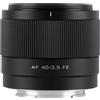 Viltrox AF 40 mm f/2,5 Sony attacco FE"
