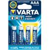 Varta Micro AAA di lunga durata confezione da 4 pezzi"