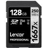 Lexar SDXC Professional Tipo Argento - 1667x 250MB/s V60 II 128 GB"