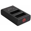 Berenstargh Caricatore USB doppio LCD per Fuji NP-W126"