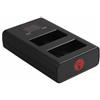 Berenstargh Caricatore USB doppio LCD per Panasonic BLC12, 500mA, 8,4V"