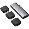 Caruba Hub USB C multifunzione 9 in 1 grigio spazio "